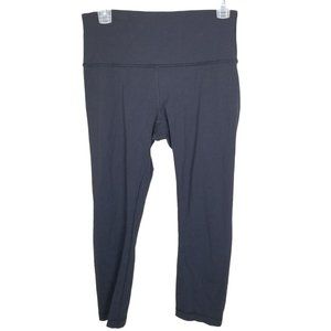 Lululemon Womens 8 Black Athletic Cropped Yoga Leg